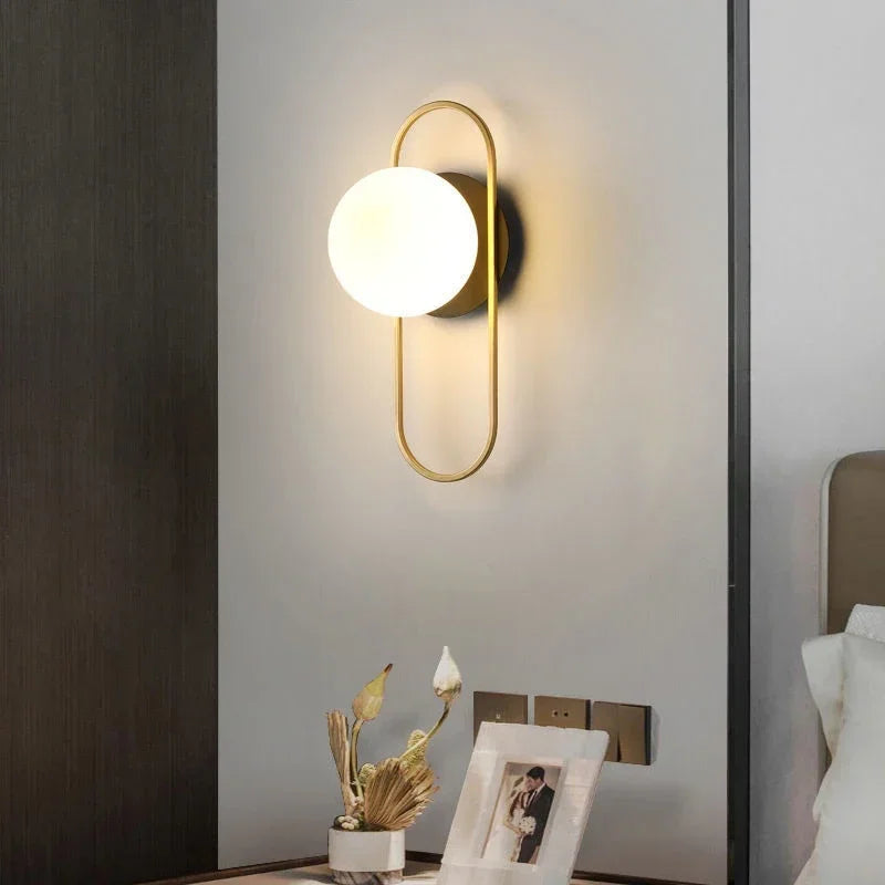Lustre LED Moderne Nordic Gold & Black