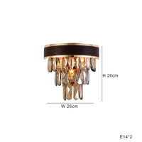 Lustre de Luxe Vintage Design 2024 - LED Cuir Cristal Élégant