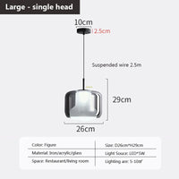 Suspension LED en verre au design nordique minimaliste - Luminairia