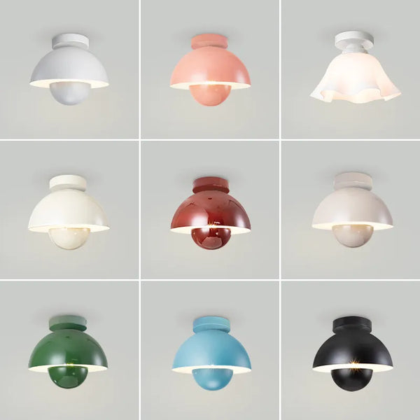 Plafonnier LED Coloré à Pot Rond