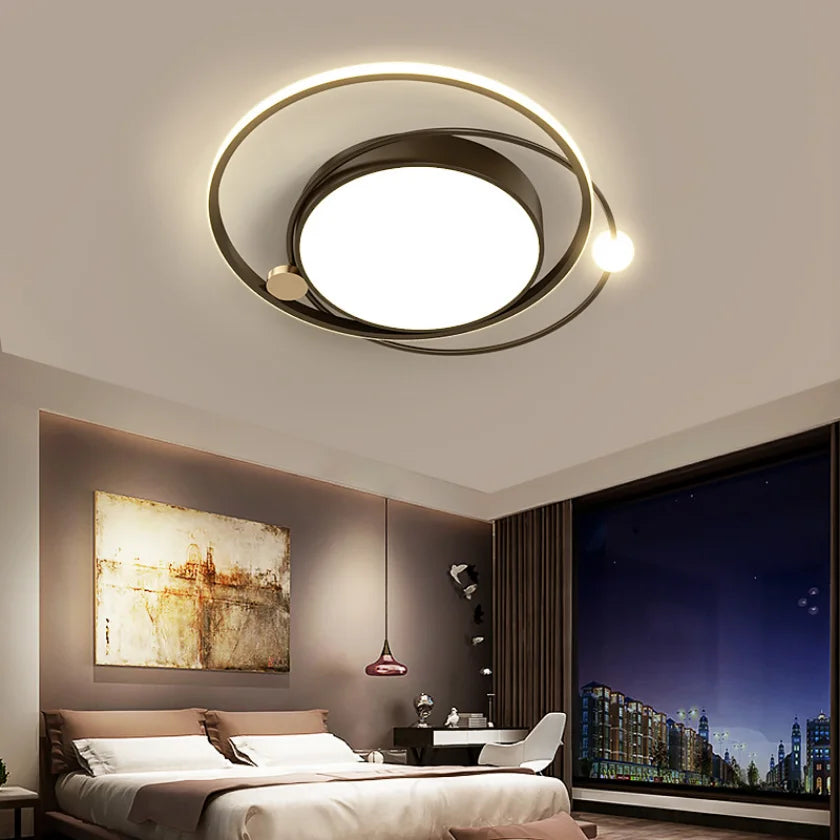 Moderne Led Lustres Nordique Intérieur Maison Or