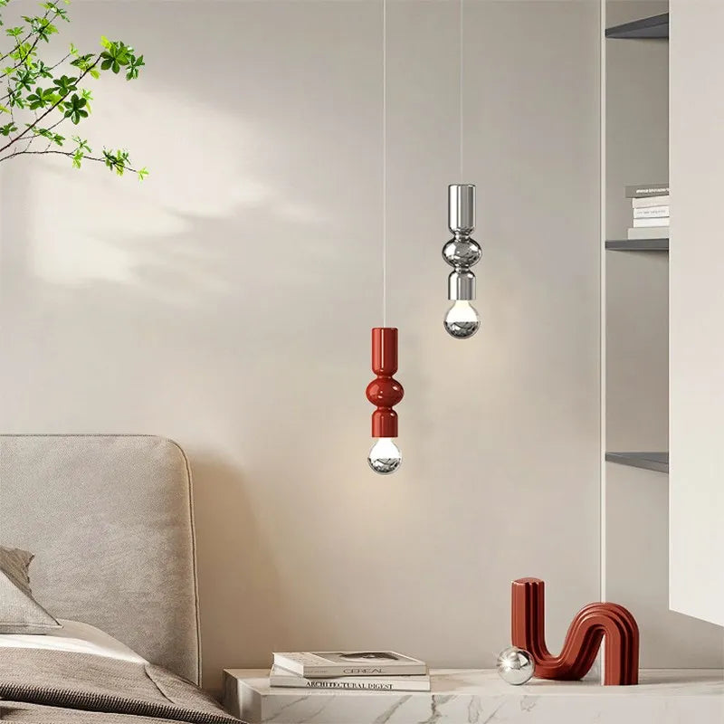 Suspension nordiques en fer chenille minimaliste - Collection Scandinave Luxe
