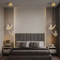 Suspension Lumineuse Papillon en Acrylique
