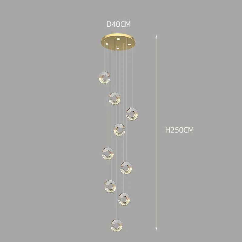 Lustre en cristal de décoration pour une maison contemporaine