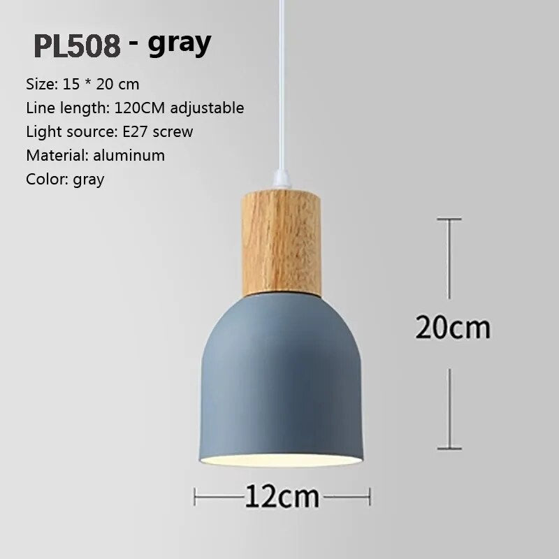 Macaron Light - Suspension LED nordique en aluminium