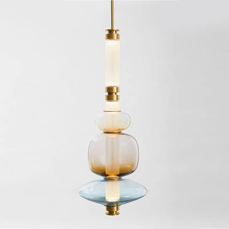 Suspension LED nordique en verre de luxe