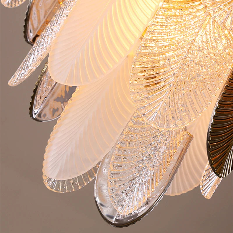 Lustre en Verre LED Design - Suspension Luminaire Acrylique - Élégance Éclairée