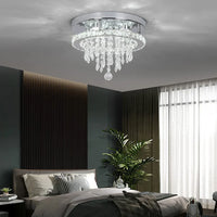 Lustre Moderne en Cristal pour Plafond