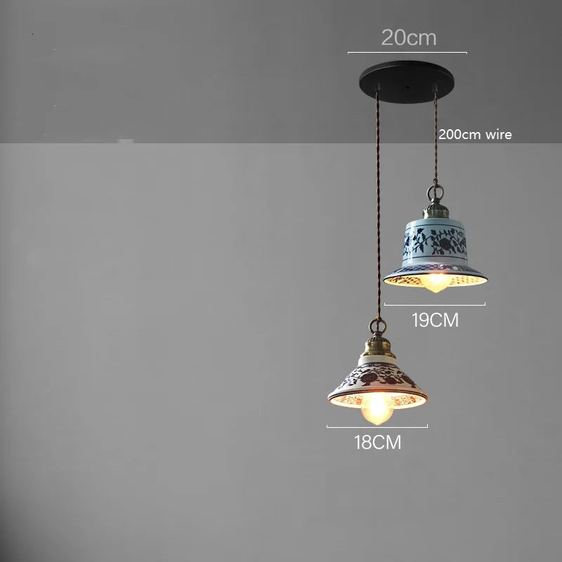 Suspension LED en céramique contemporaine minimaliste