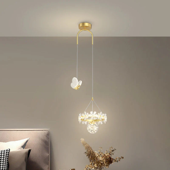 Lustre Luxe : Cristal Minimaliste à Tête Unique