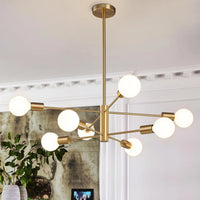 Lustre moderne Spoutnik Satellite à 2/4/8 têtes suspendu - Collection Étoiles Filantes
