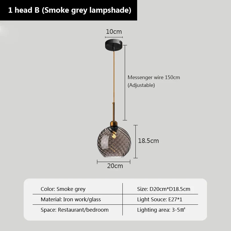 Suspensions LED en verre ultra tendance