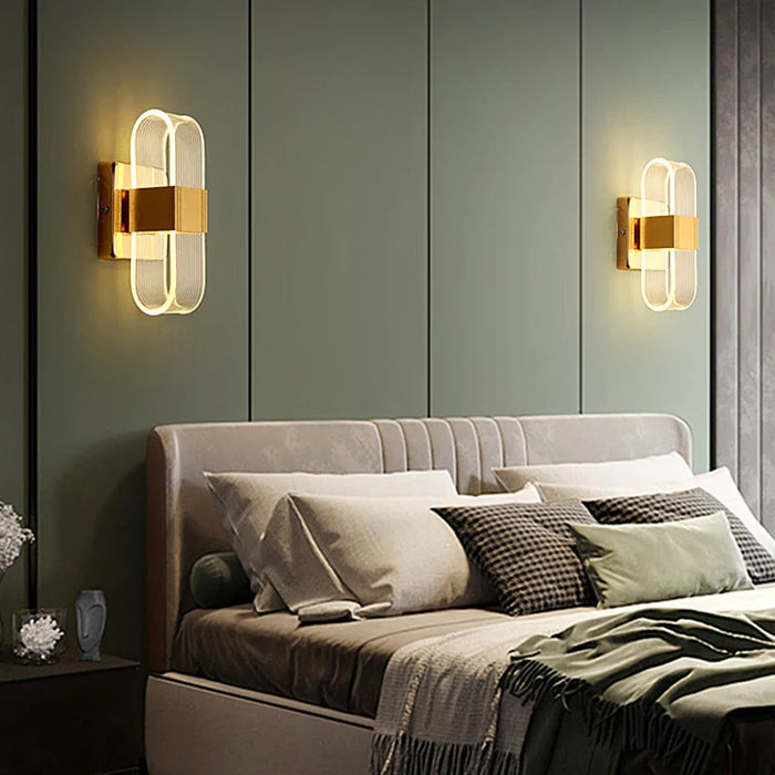 Applique murale design nordique LED en acrylique - Modernité décorative