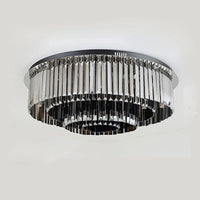 Plafonnier LED de luxe en cristal rond - Style Moderne