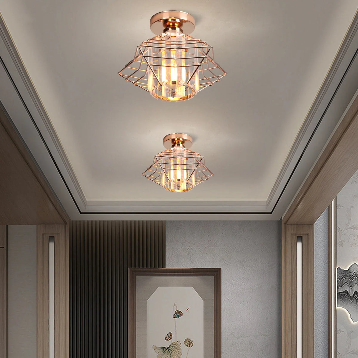 Plafonnier LED Crystal Touch