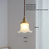 Lustre loft suspension verre nordique rétro - Suspensions luminaire de qualité