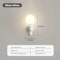 Applique murale LED "Perla" style nordique