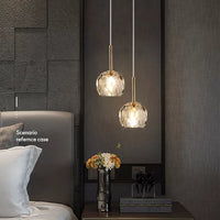 Suspension LED nordique en verre design