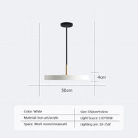 Suspension LED nordique multicolore "Disque Paradise"