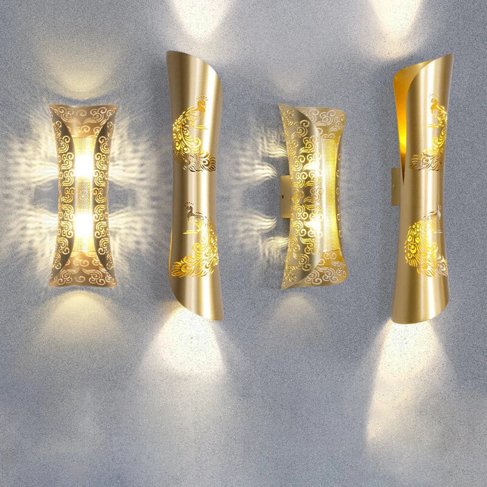 Appliques murales design en acier inoxydable pour intérieur
