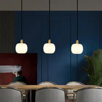 Suspension LED en cuivre vintage
