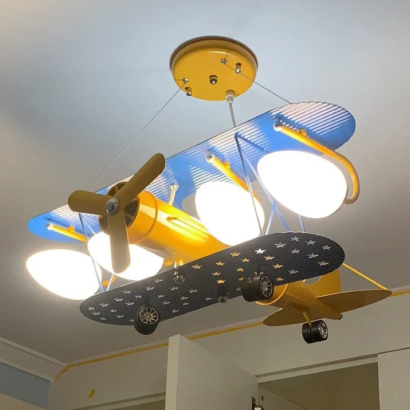 Plafonnier LED Avion Moderne pour Chambre d'Enfant