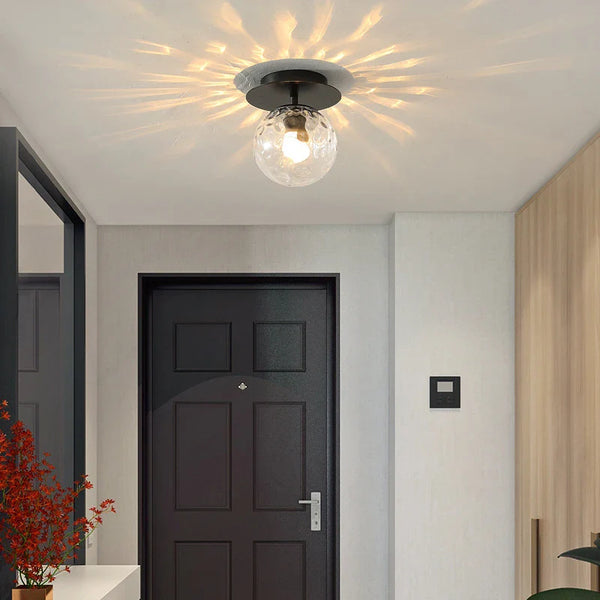 Plafonnier LED en verre - Style Moderne