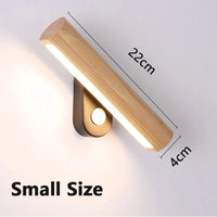 Applique murale Rotative en bois et LED
