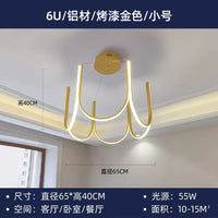 Suspension lumineuse LED "U Nordic" créative postmoderne