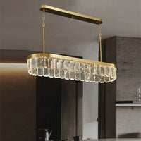 Lustre en cristal multicouche nuage et brume pour hôtel - Corps en acier de luxe