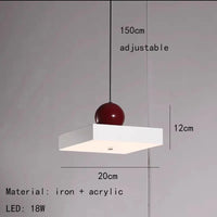 Lustre LED tendance avec cordon métallique ajustable - Livraison directe