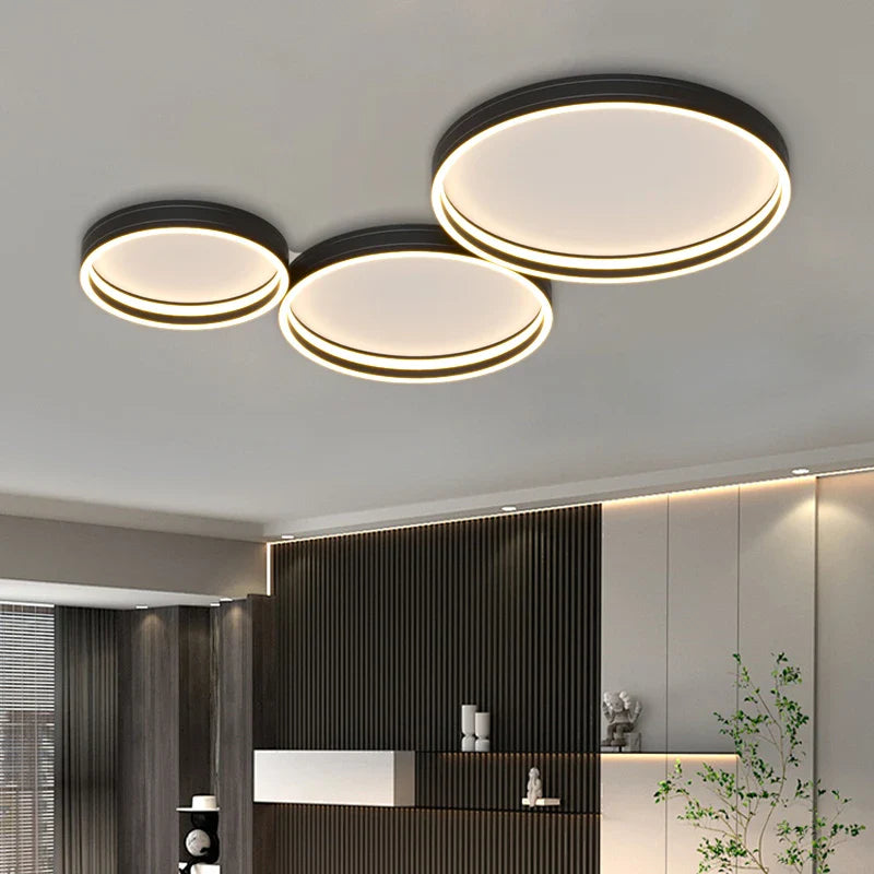Plafonnier Rond Minimaliste Moderne avec Spectre Complet