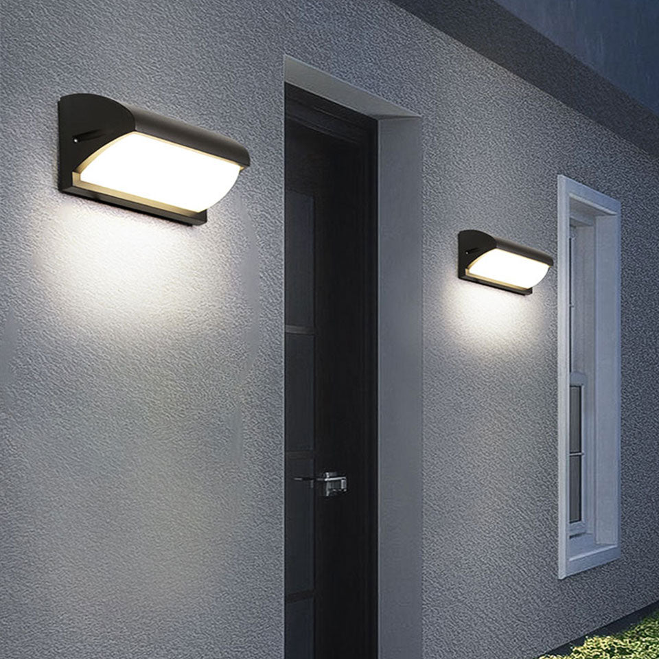 Applique murale LED extérieur - Hallen Black Metal