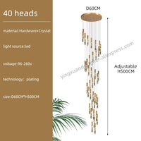 Suspension d'escalier en cristal Luxe & Élégance