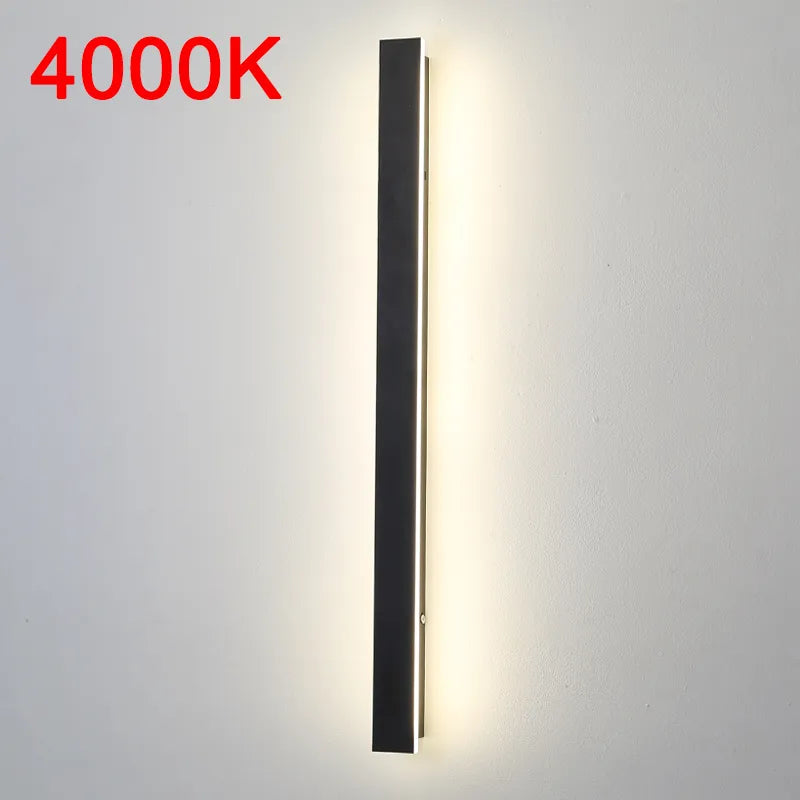 Applique murale LED extérieure étanche longue bande - Style moderne