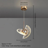 Plafond LED nordique en cristal : suspension lumineuse pour un éclairage élégant