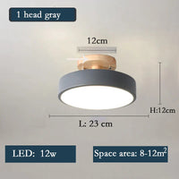 Lustre LED Nordique en Bois - Éclairage Intérieur Minimaliste