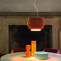 Suspension LED en verre au design scandinave contemporain