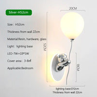 Applique murale nordique LED Ours Ballon - Collection Créative