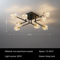 Plafonnier LED Crystal Luxe