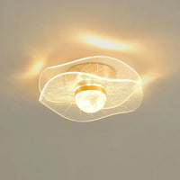 Plafonnier LED Doré Nordic Brand, Acrylique Moderne