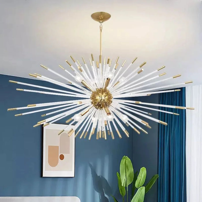 Lustre de Luxe Nouveau : Design Cristal Pissenlit LED Suspendu