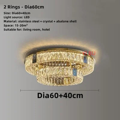 Plafonnier LED Rond Design Nordique en Acier Inoxydable - Nouveau Modèle Prestige