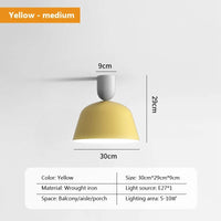 Plafonnier LED nordique en métal - Style Moderne