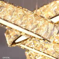 Lustre de maison moderne: Éclairage de plafond LED en cristal