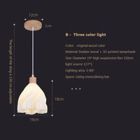 Suspension LED en verre au design nordique contemporain