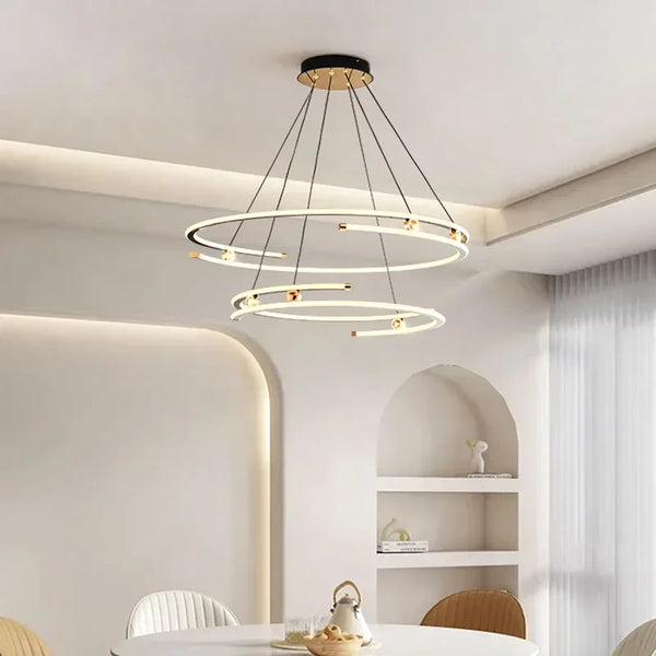 Lustre Suspendu LED Moderne pour Décoration Intérieure