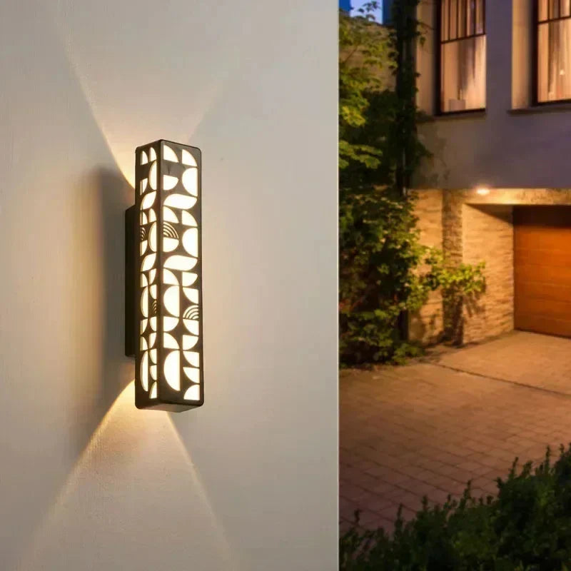 Applique murale extérieure étanche rectangulaire Lumina - Décoration de jardin Maison & Porche