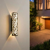 Applique murale extérieure étanche rectangulaire Lumina - Décoration de jardin Maison & Porche