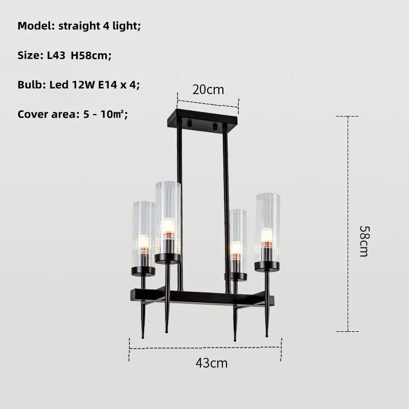 Lustre Noble en Métal Or et Verre LED